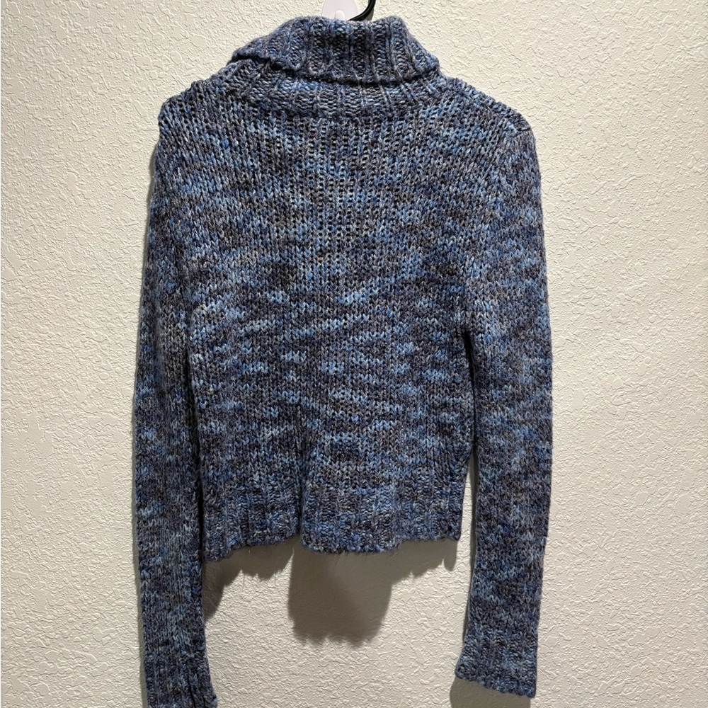 Blue Turtleneck Sweater , Size M, Say What? - Picture 2 of 5